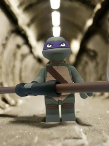 Minifigura impresa en 3D TMNT Donatello a gran escala 8,5"- 9,5" - Imagen 1 de 5
