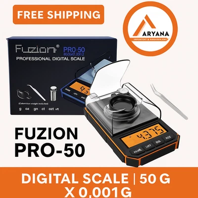 ESCALA DIGITAL FUZION PRO-50 | 50G x 0,001G | 1CT | MEZCLA DE COLORES: AZUL, NARANJA, ROJO, Foto 1 de 4