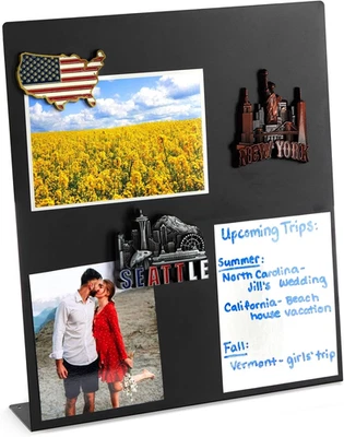 Magnet Board - Black, 12.6 X 11 X 2.6 in - Standing Magnetic Board for Desk & Wa - Image 1 of 4