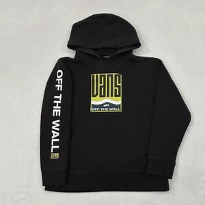Vans Off The Wall Maze Black Graphic Pullover Hoodie Sweatshirt Youth Boys M - Picture 1 of 7