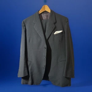 UNBRANDED BESPOKE VINTAGE DARK GREY WINTER TOWN/COUNTRY SUIT UK 44" EU 54" - Picture 1 of 18