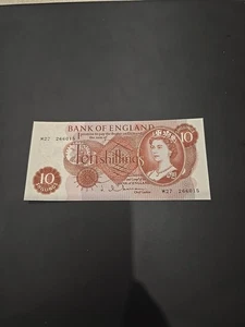 B296 Replacement Hollom 10 Shilling Note Uncirculated - Picture 1 of 2