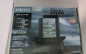 HoMedics EnviraScape Stufen beleuchtete Tischplatte entspannender Wasserbrunnen Neu - Bild 1 von 4