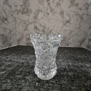 Vintage Toothpick Holder Clear Lead Crystal Hexagon Pattern   (Toothpick Holder) - Picture 1 of 5