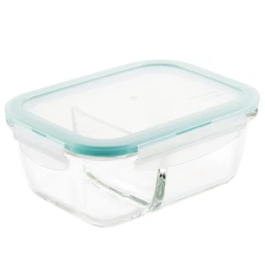 LOCK & LOCK Purely Better Glass Food Storage Container with Lid, Rectangle w/... - Picture 1 of 8