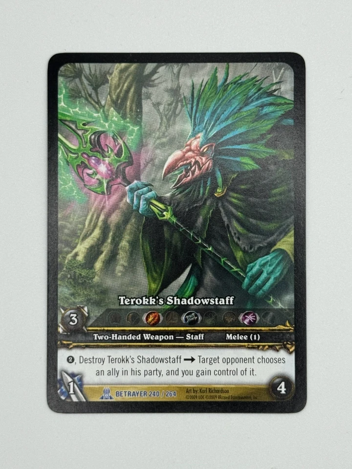 World of Warcraft TCG Betrayer 240/264 Extended Art Terokk’s Shadowstaff - Image 1 of 1