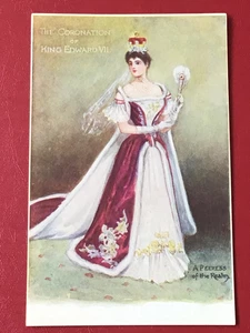 1902 TUCK ROYALTY PC - CORONATION KING EDWARD VII - A PEERESS OF THE REALM - Bild 1 von 1