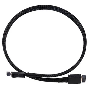 Câble D'Extension Souple Tressé PCIE 4.0 X4 GEN4 SAS4 Oculink SFF-8611 GPU 7599 - Photo 1/7