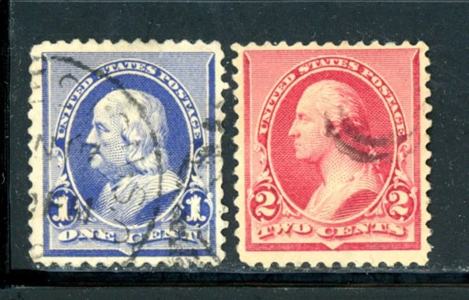 US Scott # 219, 220 - Used - Nice Centering       (1-C254) - Image 1 of 1