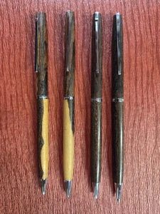 Two Vintage Hallmark Wooden Pen and Pencil Sets - Picture 1 of 7