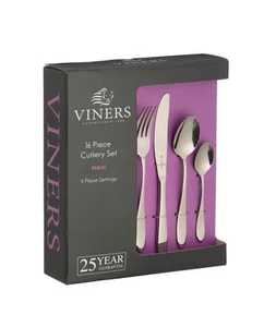Viners Tabac 16 Piece Stainless Steel Cutlery Set POSTED FREE TODAY - Picture 1 of 11