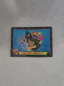 1989 Topps Teenage Mutant Ninja Turtles TMNT Series 2 #137 Down Goes Donatello - Picture 1 of 2