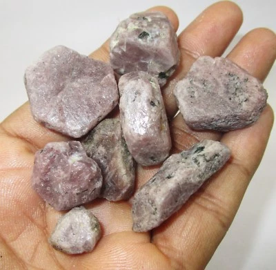 100% Natural Ruby Corundum Rough 450.50 Ct/ 8 Pc Lot Loose Gemstone ~ Free Gift - Image 1 of 4