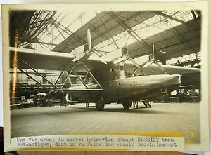 HYDRAVION BLERIOT TRANSATLANTIQUE Photo originale G. DEVRED (Agence ROL) 1932 - Bild 1 von 2
