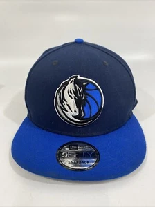 9Fifty New Era Dallas Mavericks Two Tone SnapBack Cap Hat Blue Navy - Picture 1 of 10