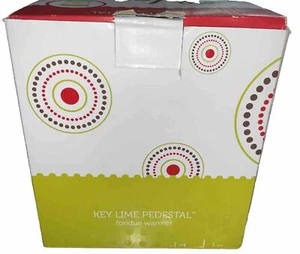 Scentsy Velata Fondue Warmer Curve Pedestal Warmer Silicone Bowl Key Lime Fondue - Imagen 1 de 5