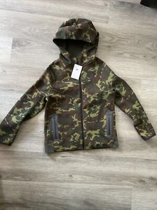 Nike Tech Fleece Boys S,L,XLGreen Black Camouflage Zip Hoodie Sweatshirt Jacket - Picture 1 of 9