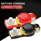 Pair Car Battery Terminal Connectors Universal Positive Negative Wire Post clamp
