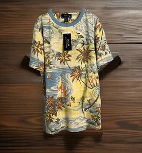 NWT Polo Ralph Lauren T- Shirt Boys Size M (10-12) Tropical Beach Pattern - Picture 1 of 9