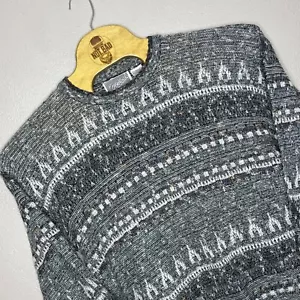 Method Sweater Mens Large Knit Crewneck Acrylic Pullover Grandpa Multicolor - Picture 1 of 7