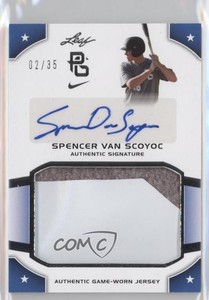 2015 Leaf Perfect Game National Showcase Silver /35 Spencer Van Scoyoc Auto