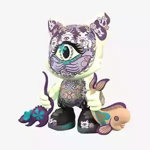 SUPERPLÁSTICO SUPERJANKY 8" BRILLO AILURÓFILO JUNKO MIZUNO GID DISEÑADOR ARTE JUGUETE - Imagen 1 de 4