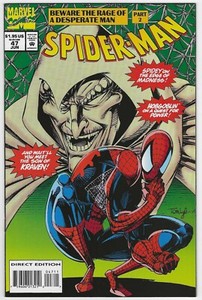 SPIDERMAN 47 NM 1st SON OF KRAVEN 1994 AMAZING 1990 TODD McFARLANE SERIES LB5