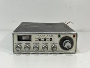 Rzadki vintage Cobra 29 ~ 23-kanałowy nadajnik-odbiornik AM CB ~ włączanie / NIEPRZETESTOWANY - Zdjęcie 1 z 8