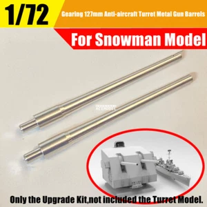 1/72 Gearing 127mm AA Gun Turret Metal Gun Barrel Detail-up Part for Snowman - Foto 1 di 2