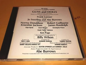 Guys and Dolls CD musical frank loesser swerling abe burrows Billy Wilson MOTOWN - Picture 1 of 4