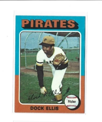 1975 Topps #385 Dock Ellis NMMT - Image 1 of 2