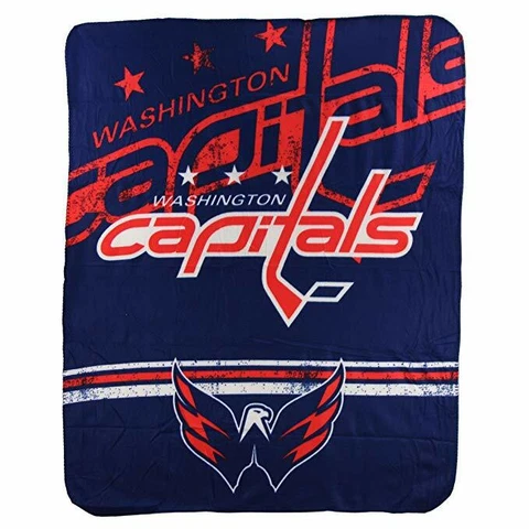 Washington Capitals Fleece Throw 50  x 60 Cover