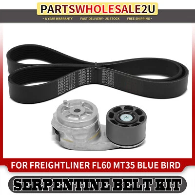 Serpentine Belt Drive Component Kit for Blue Bird SHL TC2000 Freightliner FL60 - Image 1 of 4
