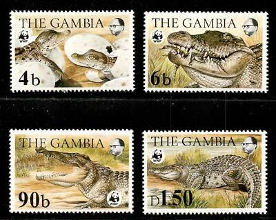 The Gambia, Reptiles set MNH, Scott # 515 - 518 World wildlife Fund - Image 1 of 3