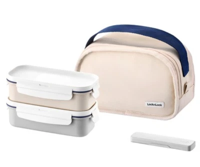 [Lock & Lock] Daily Noodles Dosilrak Food Container 2-Tier Lunch Box Set - Image 1 of 4