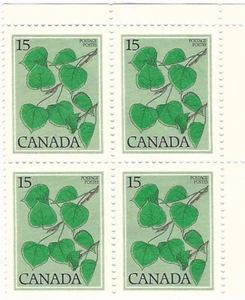 #717 – 1977 15c Trees-Aspen Canada MNH Stamp Plate Block 1977 - Trembling Aspen - Picture 1 of 1