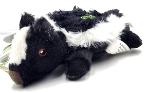 GoDog Flatz Flattie Skunk Small Squeaky Toss & Shake Dog Toy 7" - Picture 1 of 8