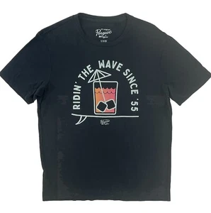 Original Penguin by Munsingwear Small Ridin’ The Wave Since ‘55 Black Tee - Picture 1 of 6