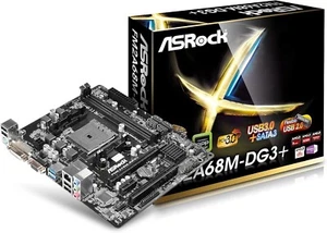 Micro ATX DDR3 1066 Motherboards FM2A68M-DG3+ Socket FM2+ AMD A68H Chipset New - Picture 1 of 5