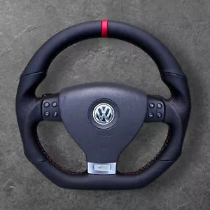 EXCHANGE VW GOLF 5 R32 DSG GTI T5 PASSAT B6 VR6 R36 TDI GT CUSTOM STEERING WHEEL - Picture 1 of 6