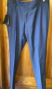 Pantalones de lana extra finos Massimo Dutti para hombre City calce ajustado 38 pulgadas nuevas etiquetas - Imagen 1 de 12