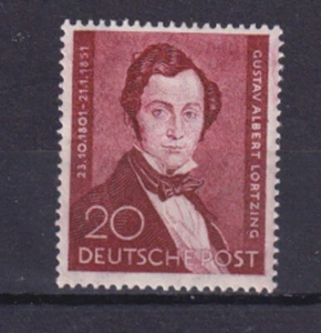 (germany)berlin 1951 Sc 9N69 set MH,composer,gustav albert lortzing    w316 - Picture 1 of 2