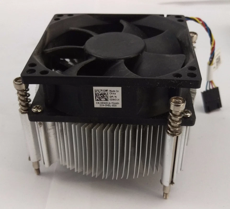 Genuine Dell 0DW014  CPU Fan and Heatsink For Optiplex 790 SFF/ Precision T1600  - Image 1 of 1