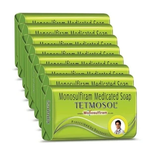 4 X Tetmosol Medicated Soap 100 gm fights skin infections, itching with lime - Picture 1 of 1