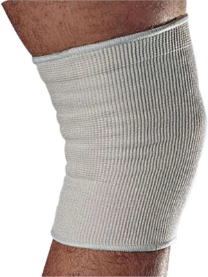 Alex Orthopedic 弹性膝套增加支撑 (白色) 小号 — 第 1/2 张图片