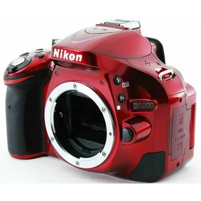 Nikon D5200 Vintage Digital Camera Red 24.1 Megapixels，3.2" LCD,  - Image 1 of 4