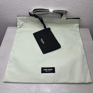 Prada Beauty Shopper Tasche Pastell Grün/Schwarz Wende mit Staubbeutel NEU - Bild 1 von 3