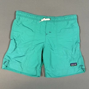 Patagonia Baggies Shorts Kids Youth Boys Size Small 8 Blue Drawstring - Picture 1 of 7