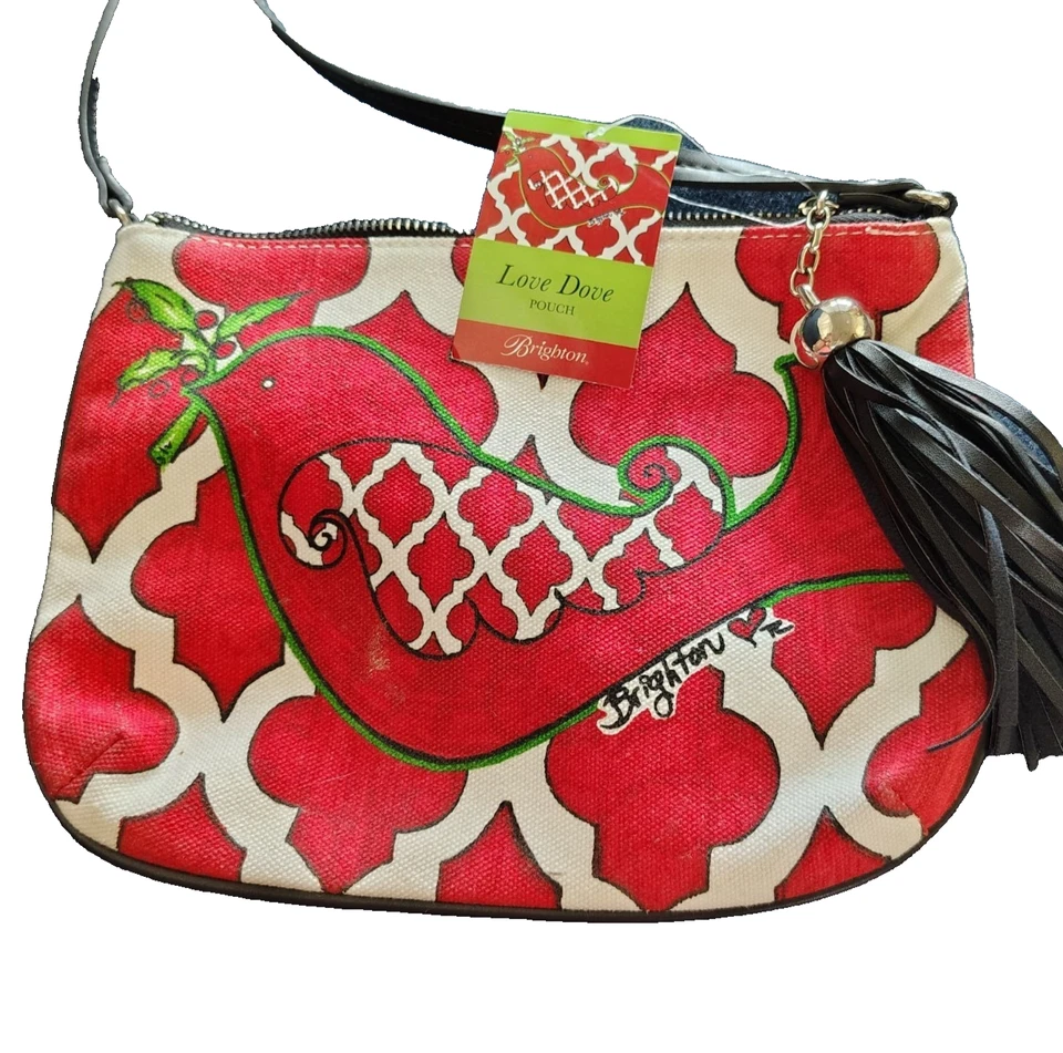 Brighton Love Dove Crossbody Christmas Holiday Shoulder Purse Pouch