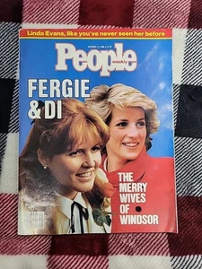 People Magazine October 13 1986 Fergie & Di, Linda Evans, Merry Wives Of Windsor - Picture 1 of 20